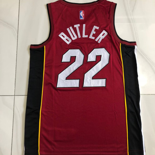 Heat Butler #22 Red Top Quality Dense Embroidery NBA Jersey