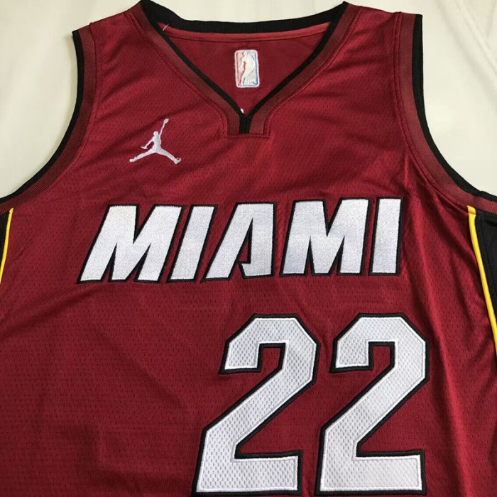 Heat Butler #22 Red Top Quality Dense Embroidery NBA Jersey