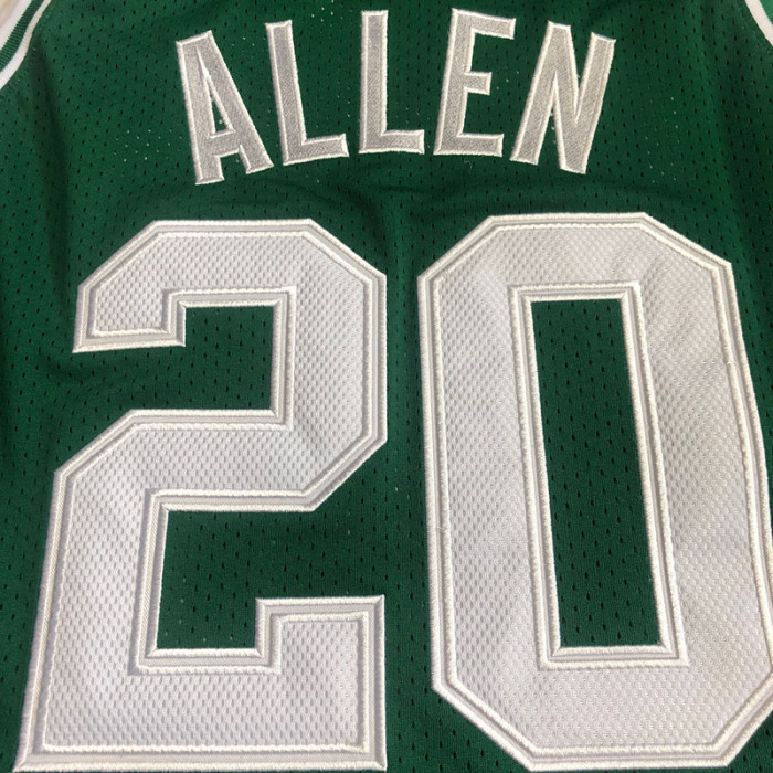 2007-2008 M&N Celtics Allen #20 Green Top Quality Dense Embroidery NBA Jersey