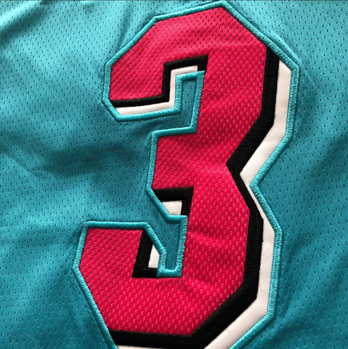 Heat Wade #3  Blue City Version Top Quality Dense Embroidery NBA Jersey