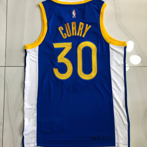 Warriors Curry #30 75th anniversary Retro Top Quality Dense Embroidery NBA Jersey