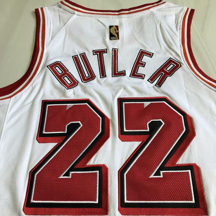 Heat Butler #22 White Retro Top Quality Dense Embroidery NBA Jersey