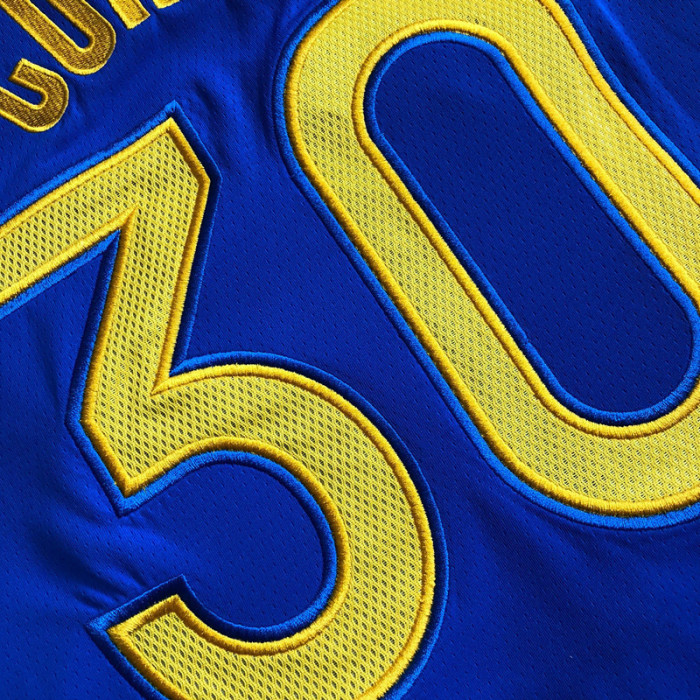 Warriors Curry #30 75th anniversary Retro Top Quality Dense Embroidery NBA Jersey