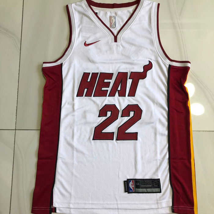 Heat Butler #22 White Top Quality Dense Embroidery NBA Jersey