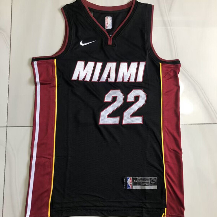 Heat Butler #22 Black Top Quality Dense Embroidery NBA Jersey