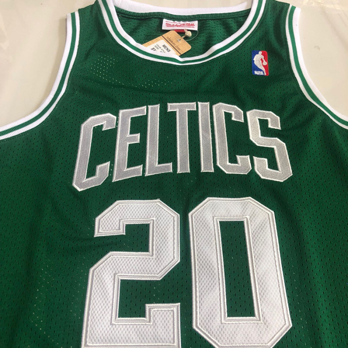 2007-2008 M&N Celtics Allen #20 Green Top Quality Dense Embroidery NBA Jersey