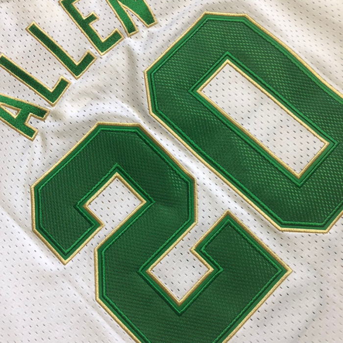 2007-2008 M&N Celtics Allen #20 White Top Quality Dense Embroidery NBA Jersey