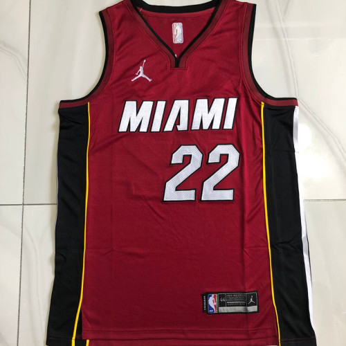 Heat Butler #22 Red Top Quality Dense Embroidery NBA Jersey