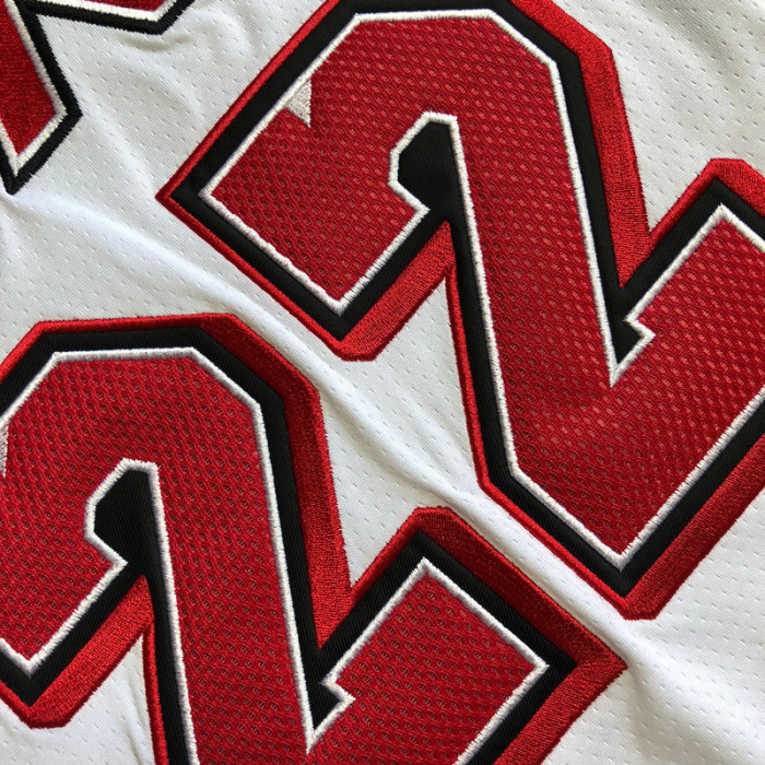 Heat Butler #22 White Retro Top Quality Dense Embroidery NBA Jersey