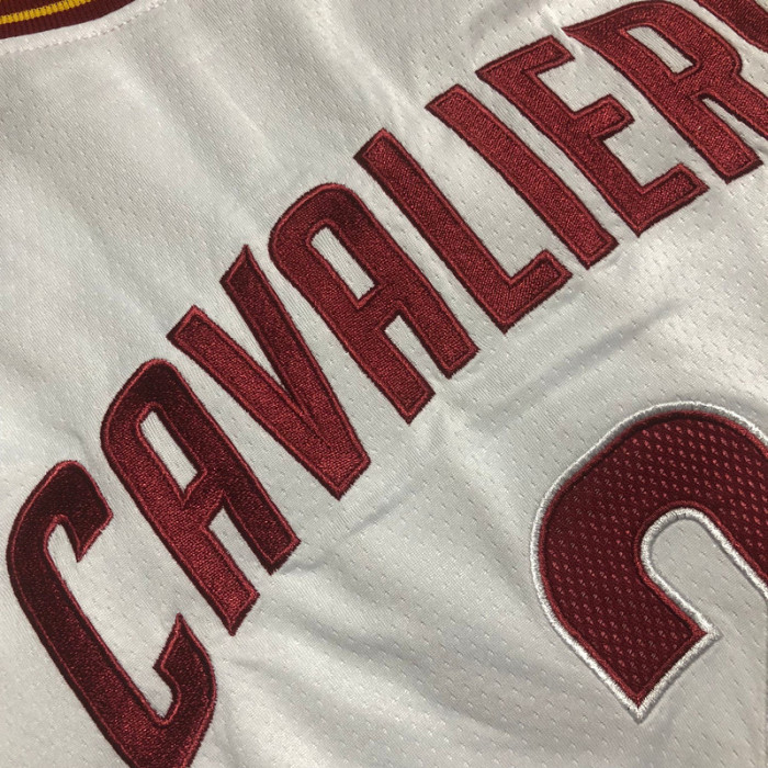 CAVALIERS Irving #2 Retro White Top Quality Dense Embroidery NBA Jersey