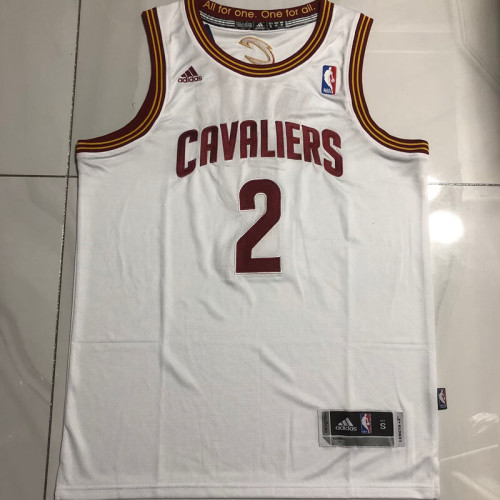 CAVALIERS Irving #2 Retro White Top Quality Dense Embroidery NBA Jersey