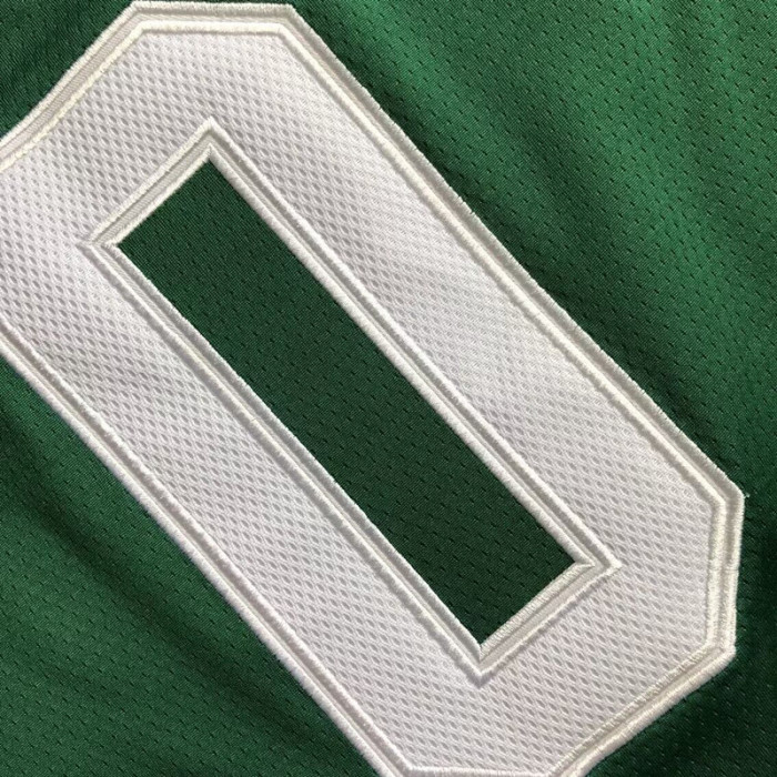 Celtic Tatum #0 Green Top Quality Dense Embroidery NBA Jersey