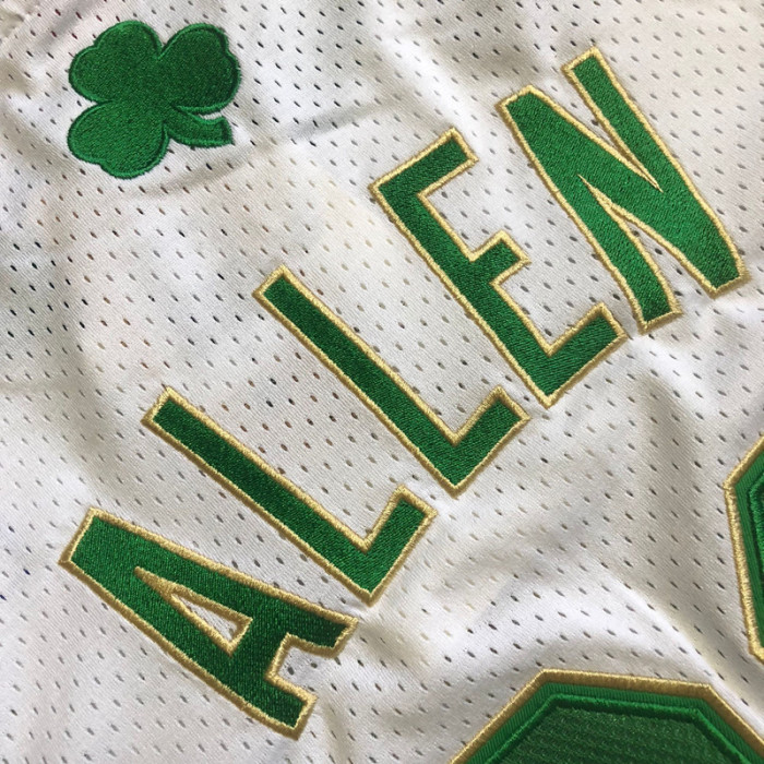 2007-2008 M&N Celtics Allen #20 White Top Quality Dense Embroidery NBA Jersey