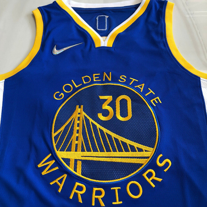Warriors Curry #30 75th anniversary Retro Top Quality Dense Embroidery NBA Jersey