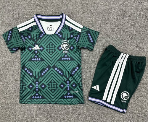 25-26 Saudi Arabia Home Kids Soccer Jersey
