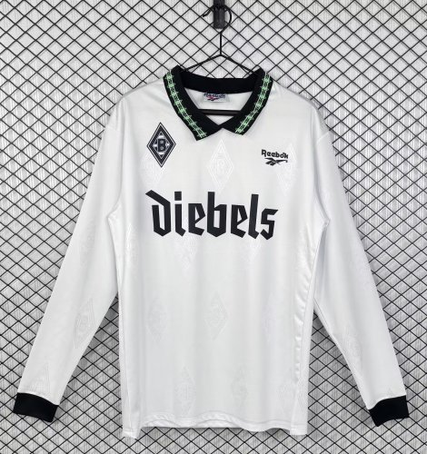 1995-1996 Monchengladbach Home Long Sleeve Retro Soccer Jersey