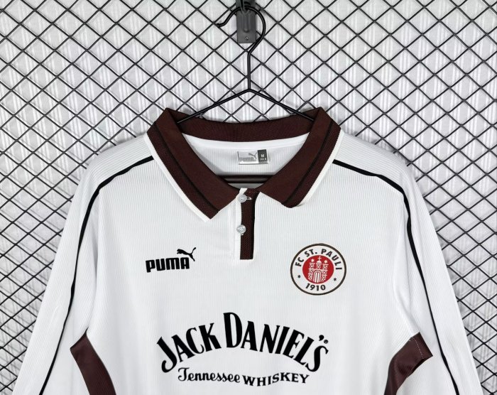 1999-2000 St. Pauli Home Long Sleeve Retro Soccer Jersey