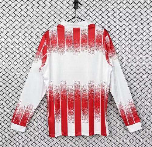 1991-1992 AS Cannes Home Retro Long Sleeve Soccer Jersey