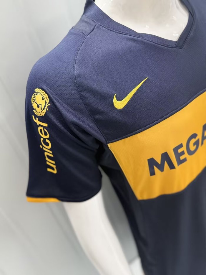 2007-2008 Boca Juniors Home Retro Soccer Jersey