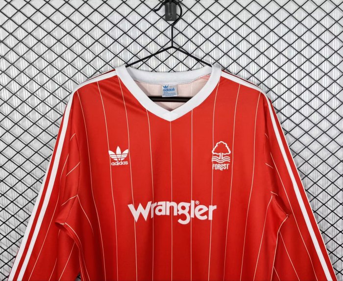 1982-1984 Nottingham Home Long Sleeve Retro Soccer Jersey