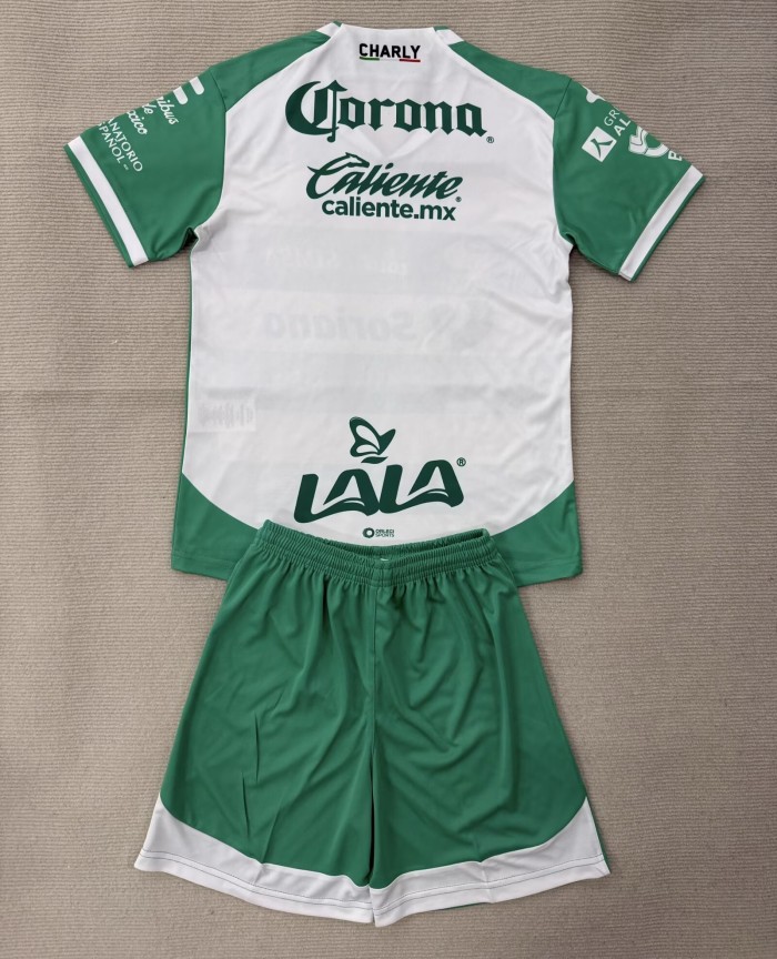 25-26 Santos Laguna Home Kids Soccer Jersey