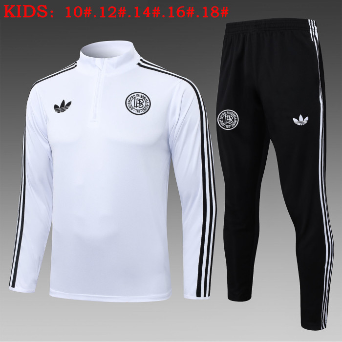 25-26 Germany High Quality Kids Half Pull Tracksuit