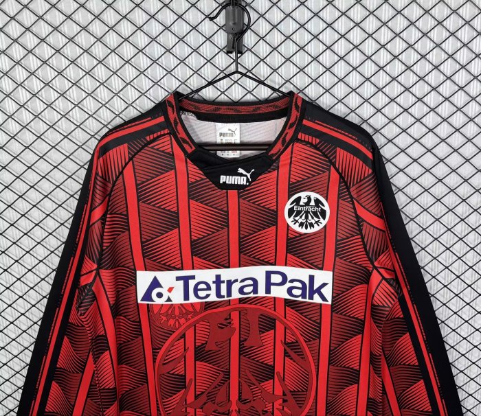1995-1996 Frankfurt Home Long Sleeve Retro Soccer Jersey