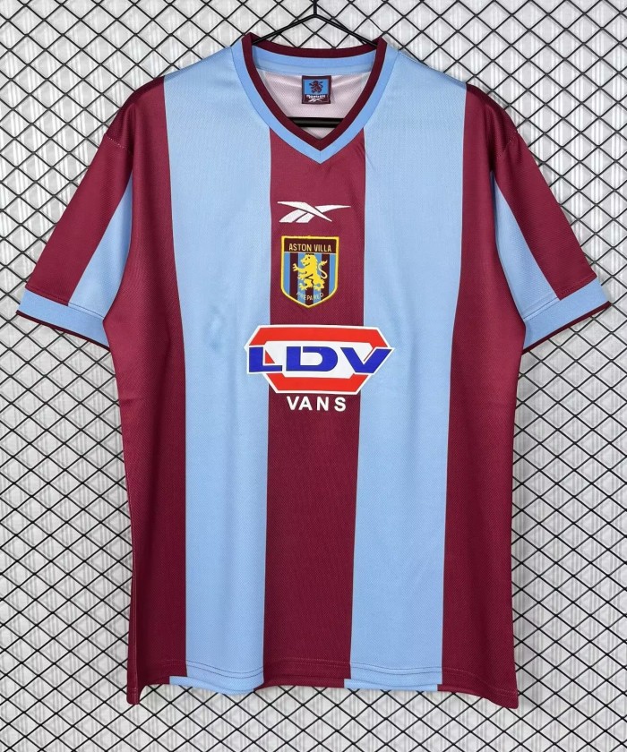 1999-2000 Aston Villa Home Retro Soccer Jersey
