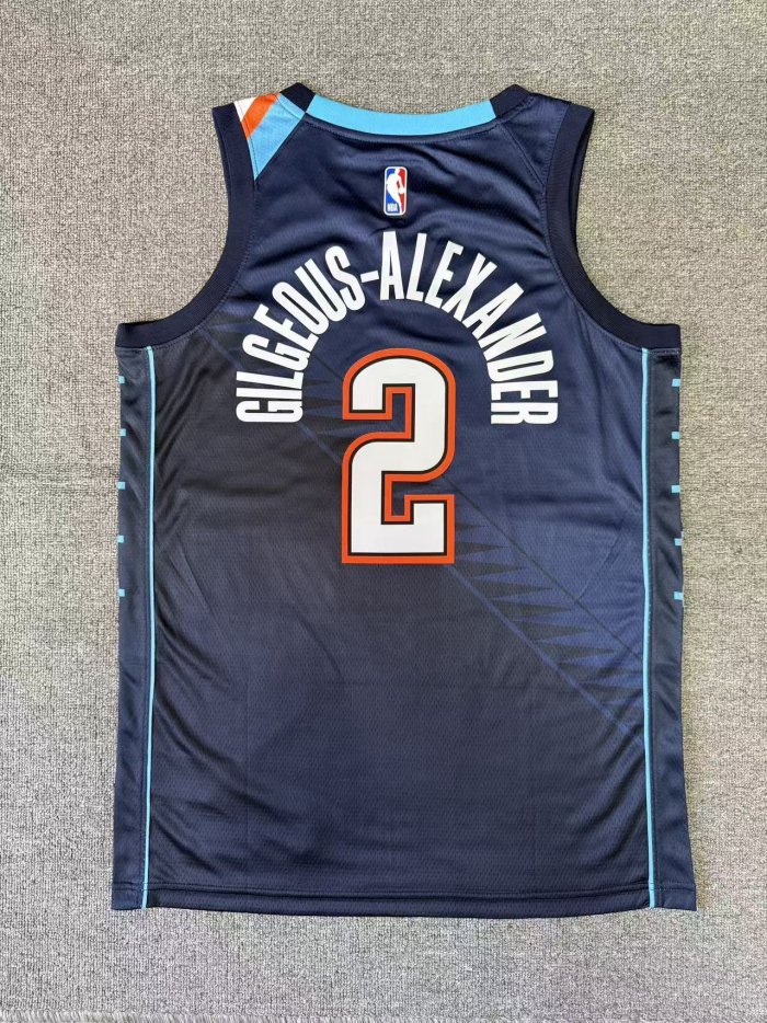 2025 OKC Thunder GILGEOUS-ALEXANDER #2 City Version Top Quality Hot Pressing NBA Jersey