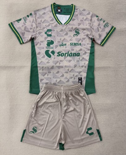 25-26 Santos Laguna Away Kids Soccer Jersey