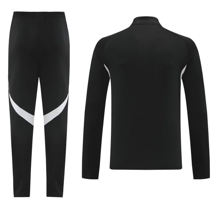 2025 AD Black Half Pull Tracksuit