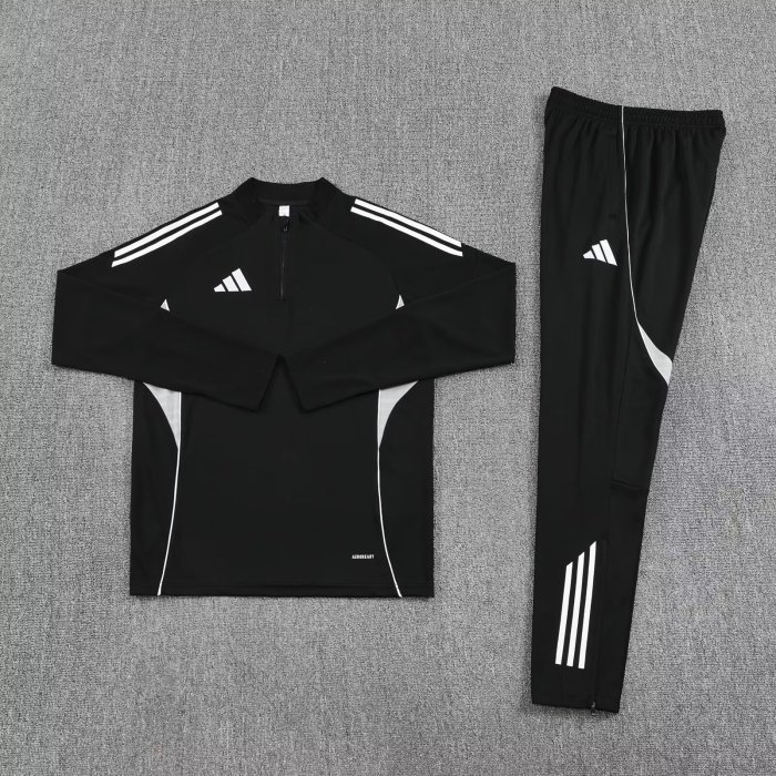 2025 AD Black Half Pull Tracksuit