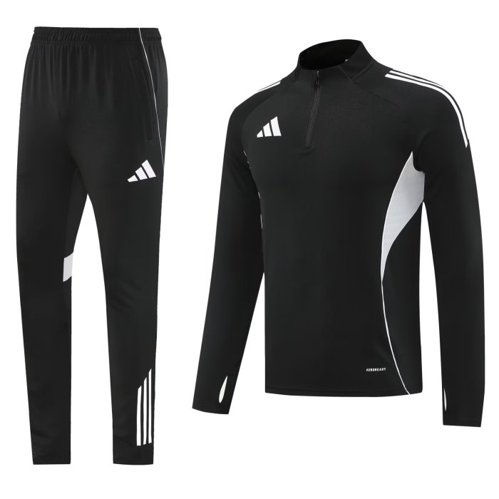 2025 AD Black Half Pull Tracksuit