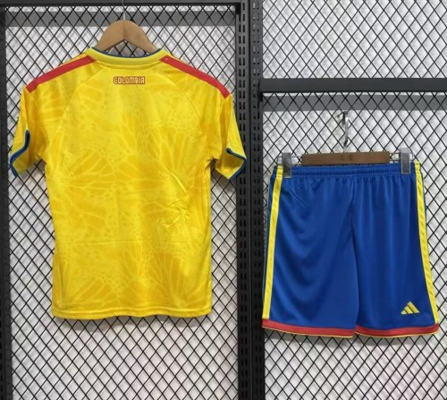 2026 World Cup Colombia Home Kids Soccer Jersey