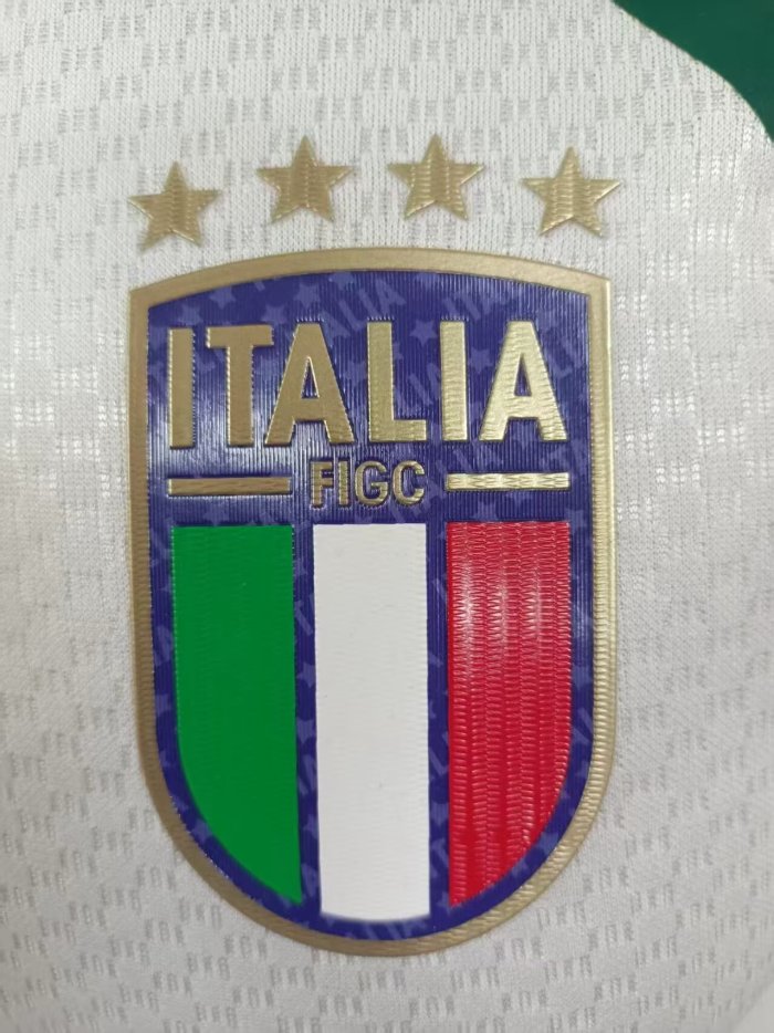 25-26 Italy White Green Player Version Training shirts
