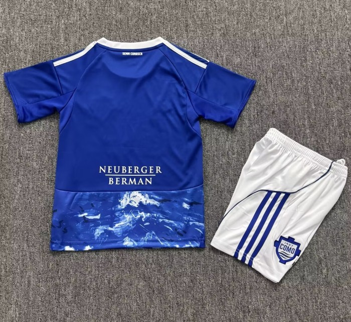25-26 Como Home Kids Soccer Jersey