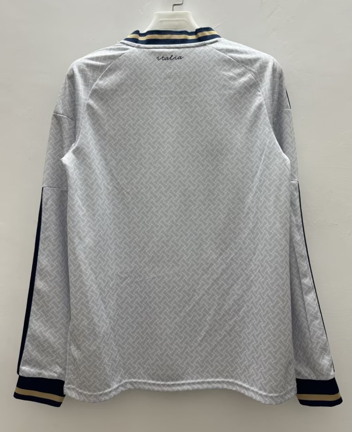 2026 Italy Away Long Sleeve Fans Soccer Jersey