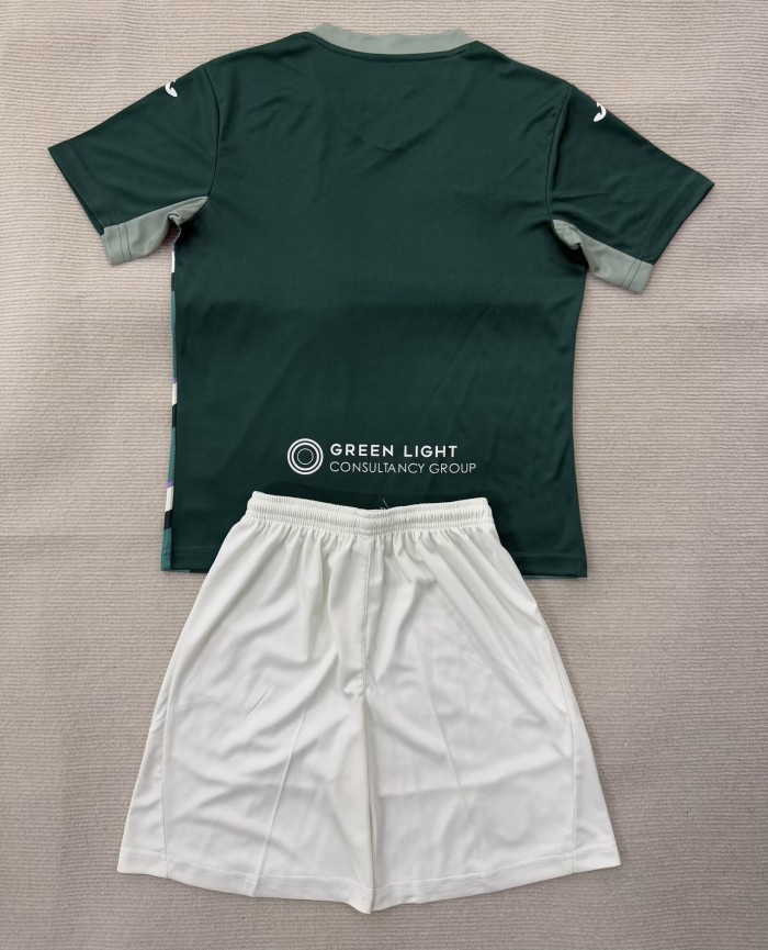 25-26 Norwich City Away Kids Soccer Jersey