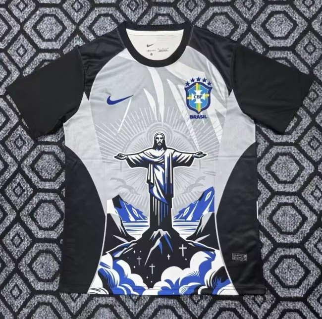 25-26 Brazil Grey Special Edition Training shirts