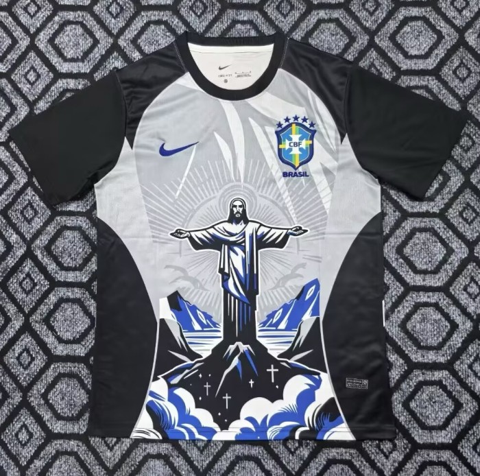 25-26 Brazil Grey Special Edition Training shirts