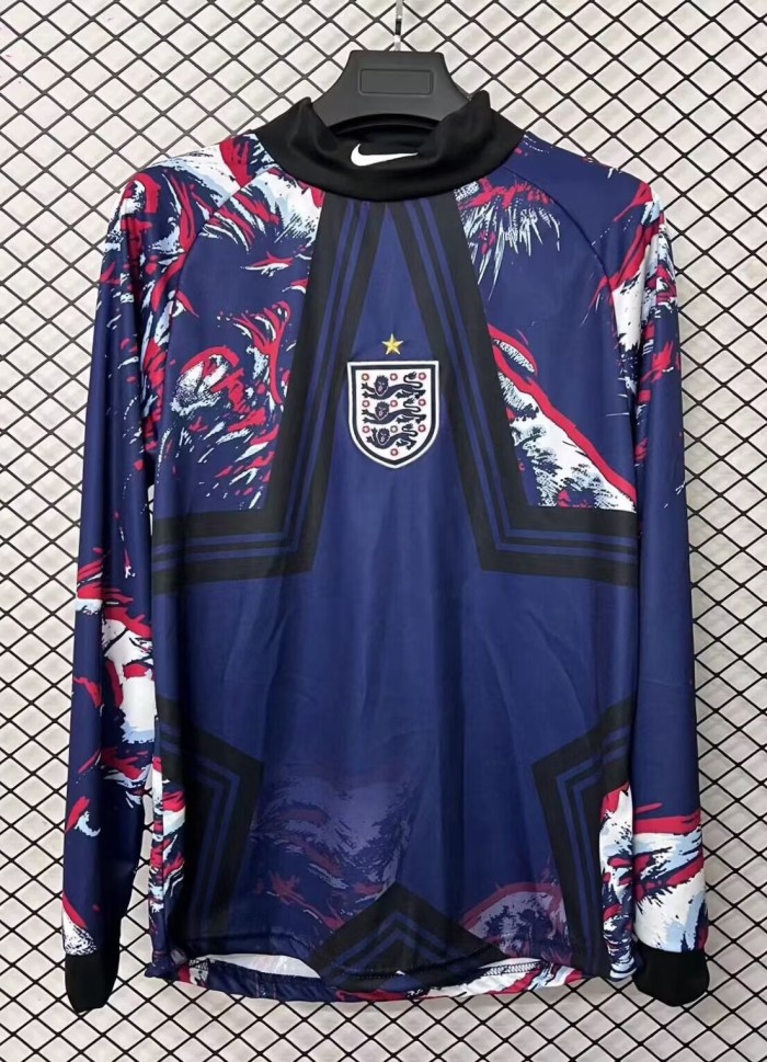 25-26 England GoalKeeper Long Sleeve Fans Soccer Jersey