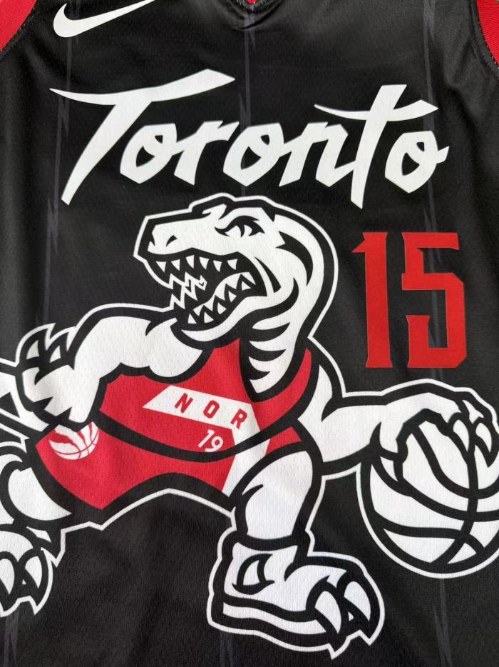25-26 Toronto Raptors CARTER #15 Black City Edition Top Quality Hot Pressing NBA Jersey