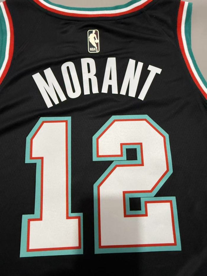 25-26  Grizzlies MORANT #12 Top Quality Hot Pressing NBA Jersey