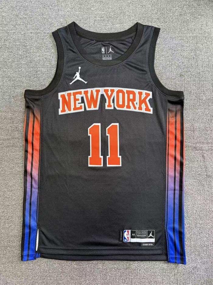 25-26 KNICKS BRUNSON #11 Black Declare Edition Top Quality Hot Pressing NBA Jersey