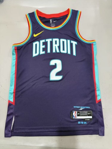 25-26 Detroit Pistons CUNNINGHAM #2 City Version Top Quality Hot Pressing NBA Jersey