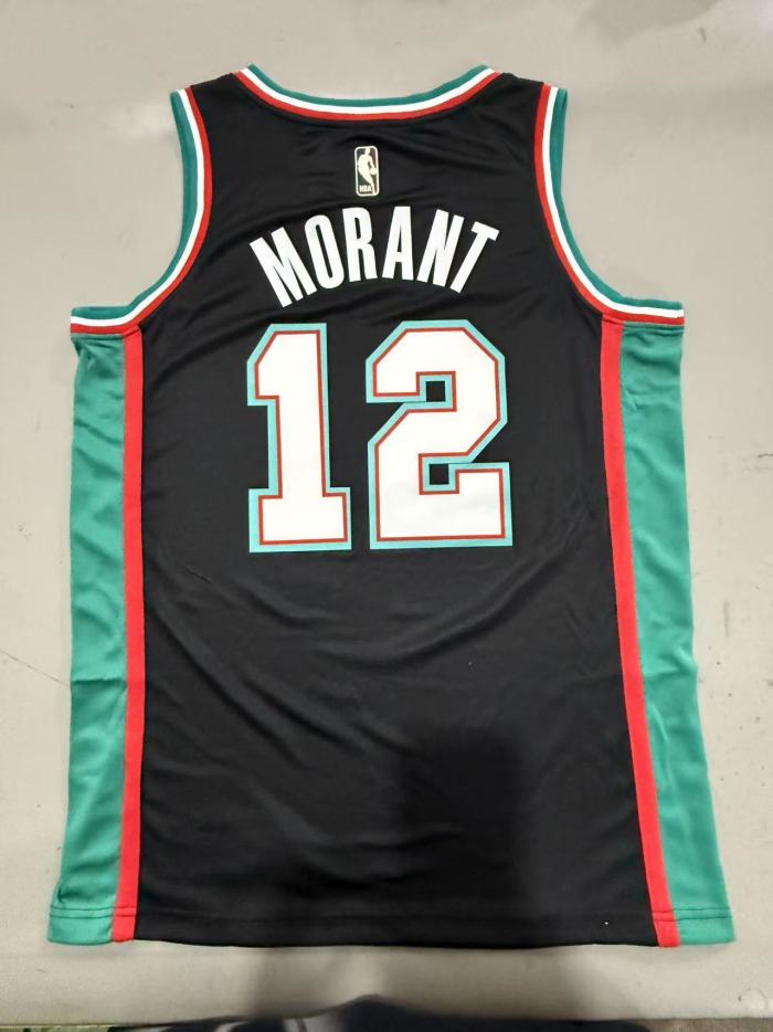 25-26  Grizzlies MORANT #12 Top Quality Hot Pressing NBA Jersey