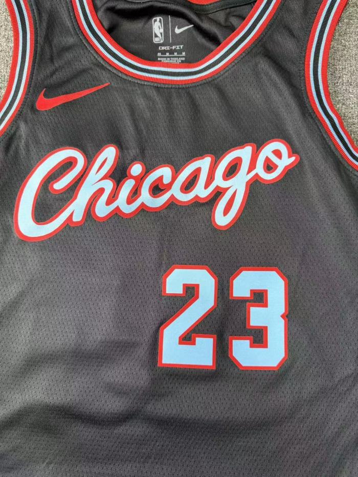 25-26 Chicago Bulls JORDAN #23 Black City Edition Top Quality Hot Pressing NBA Jersey
