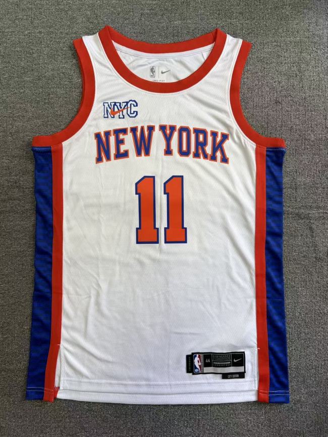 25-26 KNICKS BRUNSON #11 White City Edition Top Quality Hot Pressing NBA Jersey