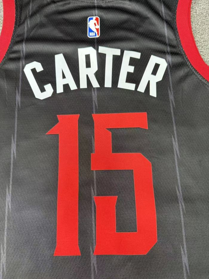 25-26 Toronto Raptors CARTER #15 Black City Edition Top Quality Hot Pressing NBA Jersey
