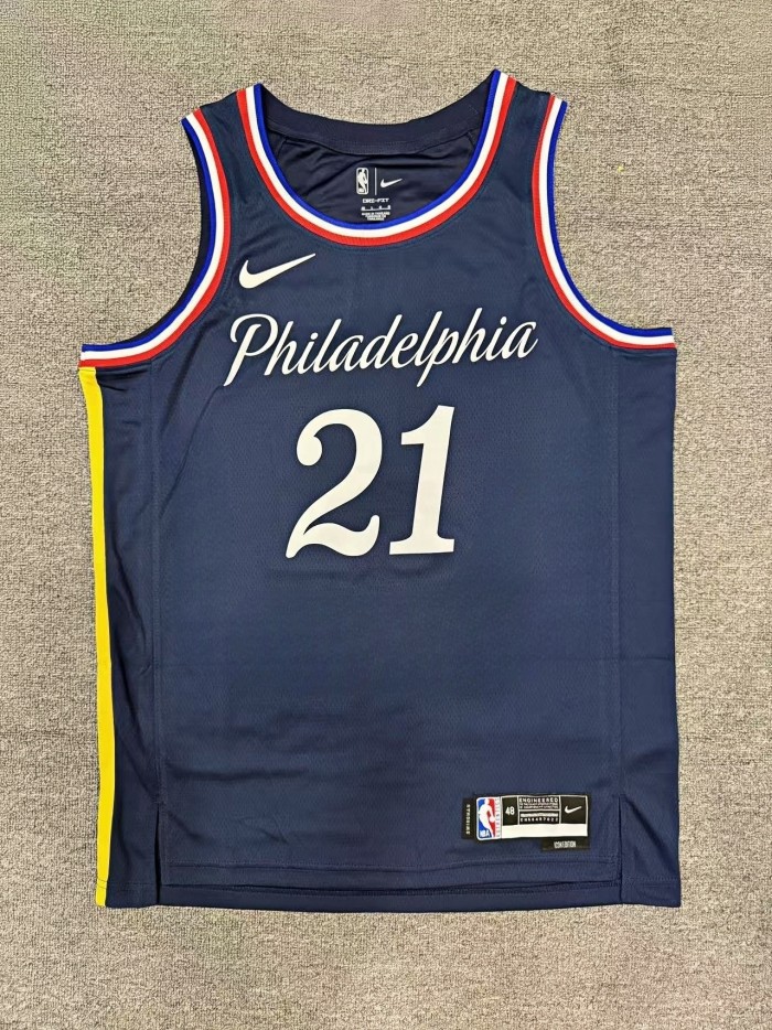 25-26 76ers EMBIID #21 City Version Top Quality Hot Pressing NBA Jersey